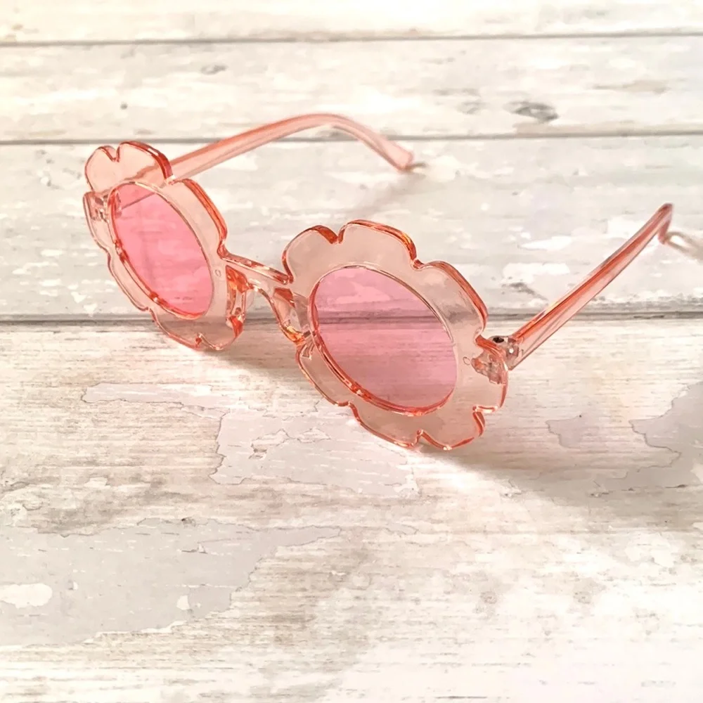 GapKids Flower Sunglasses Clear Pink Gap Brand Kids Toddler Glasses NEW